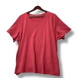 Eileen Fisher Women 3X Organic‎ Cotton Light Red Minimalist Relaxed Capsule Norm